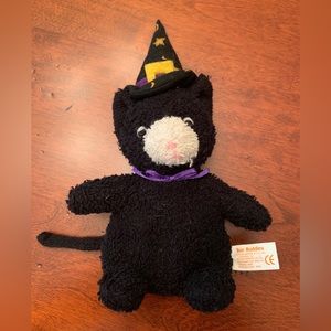 Sorcerer Bean Bag Black Cat Stuffed Animal Toy/Decoration -So Cute!